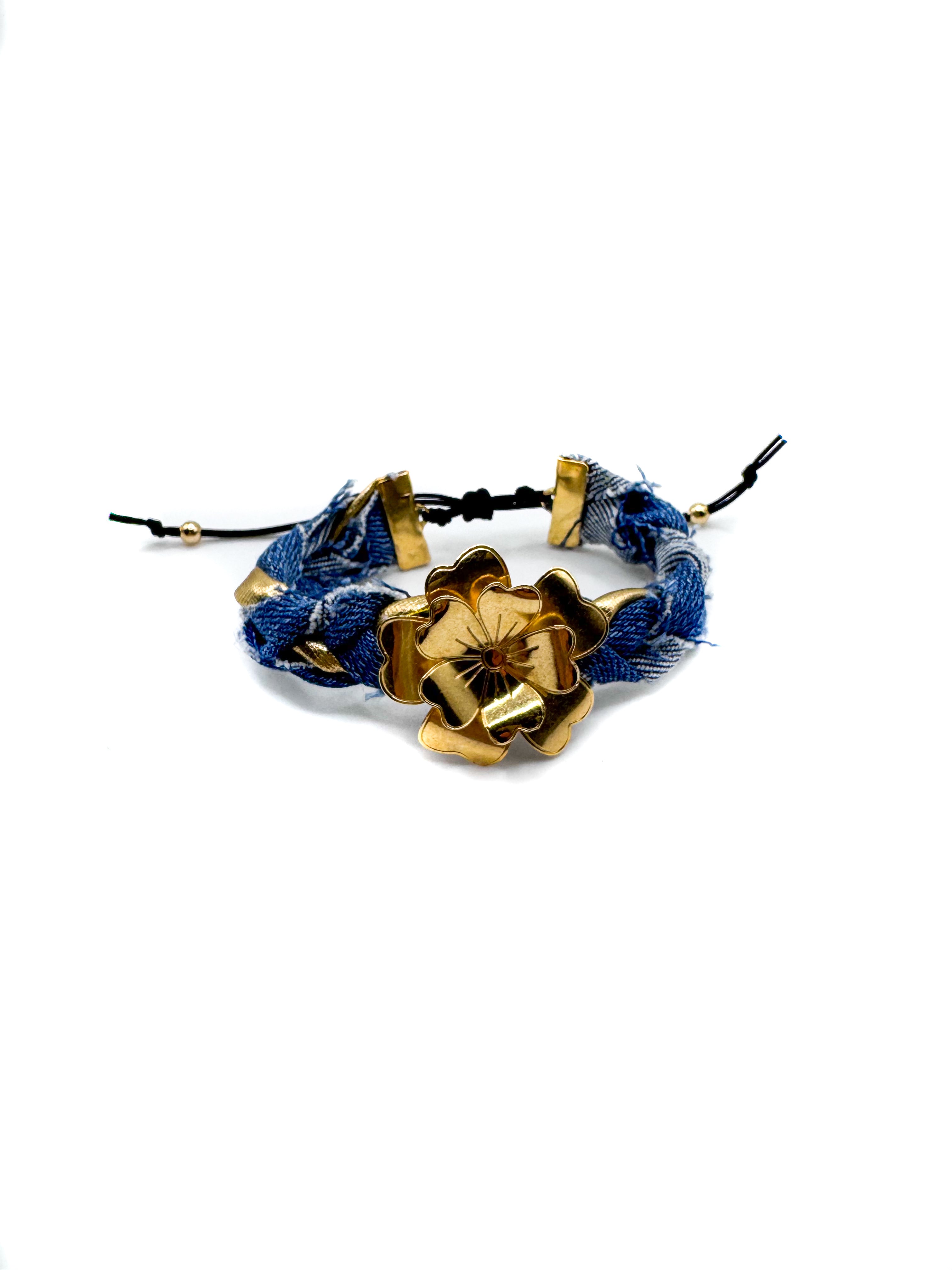 Flor Denim Bracelet