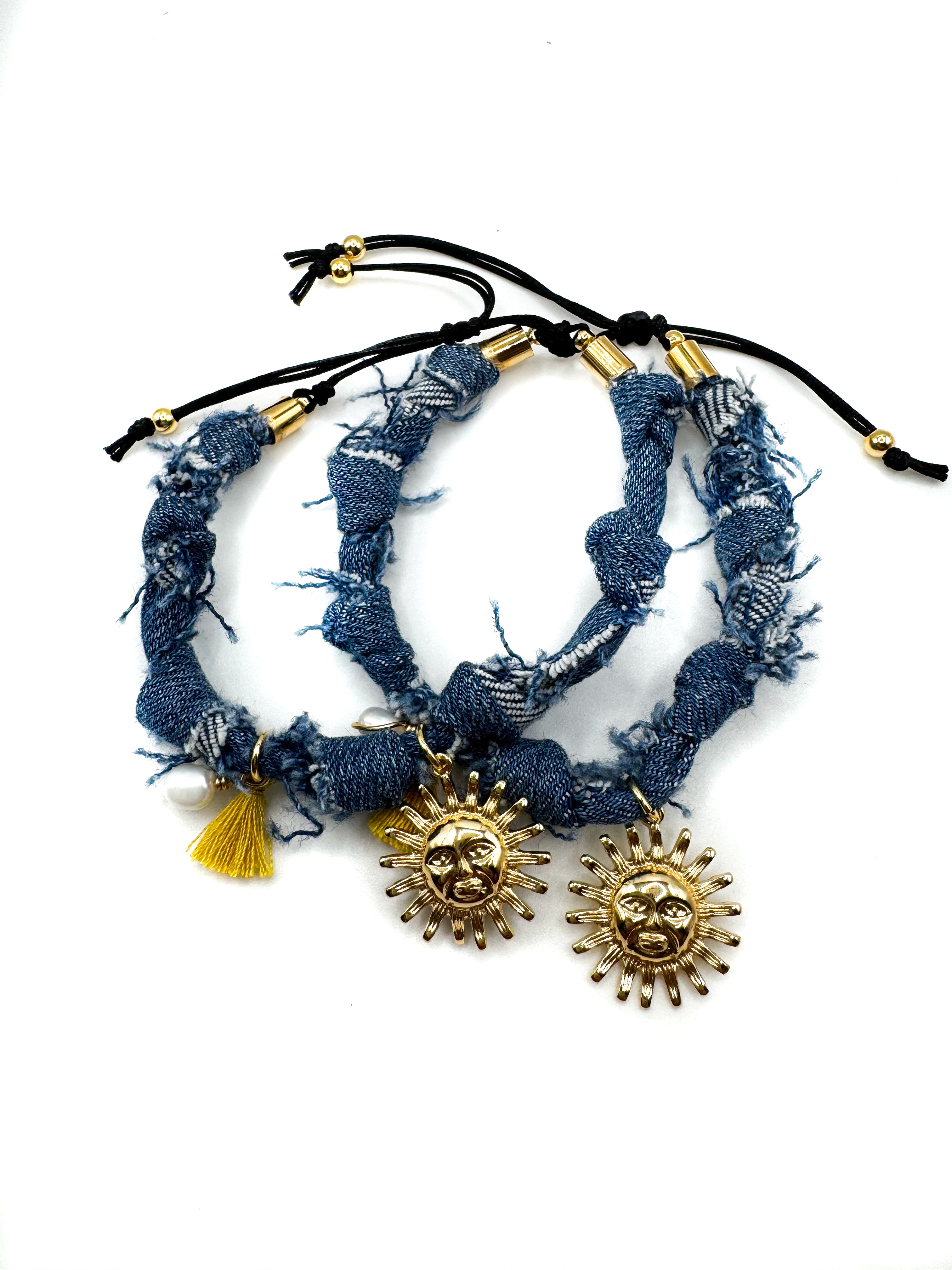 Sol denim bracelet