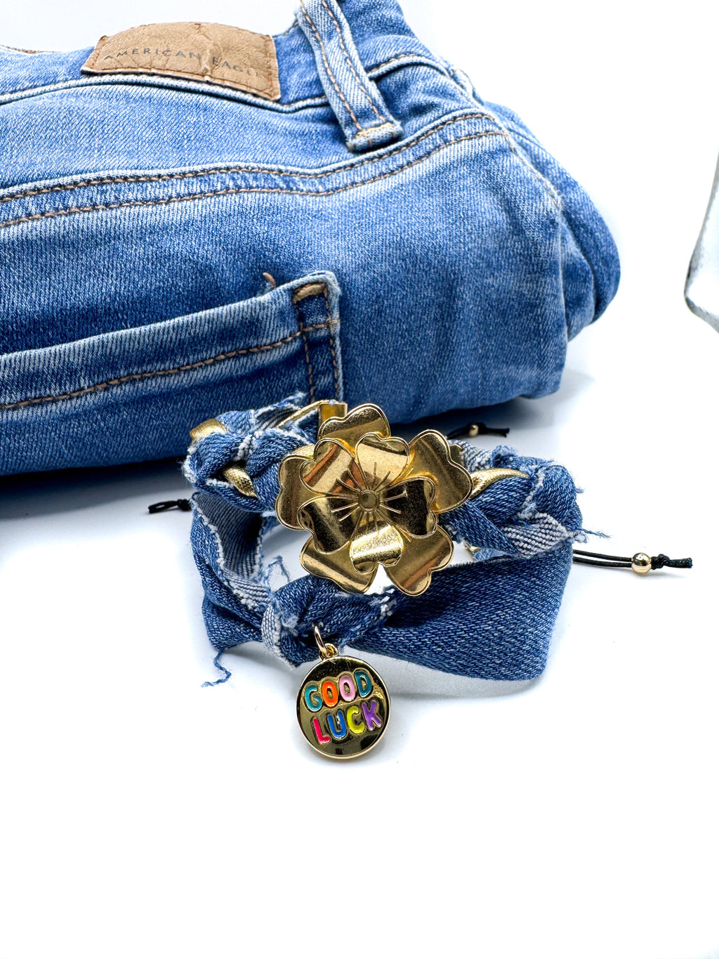 Flor Denim Bracelet